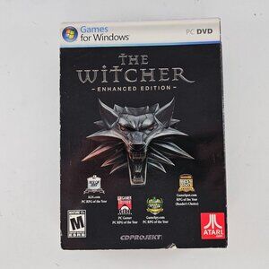 Witcher Enhanced Edition PC Fantasy RPG w/ Slip Cover Complete 4 Discs 2008